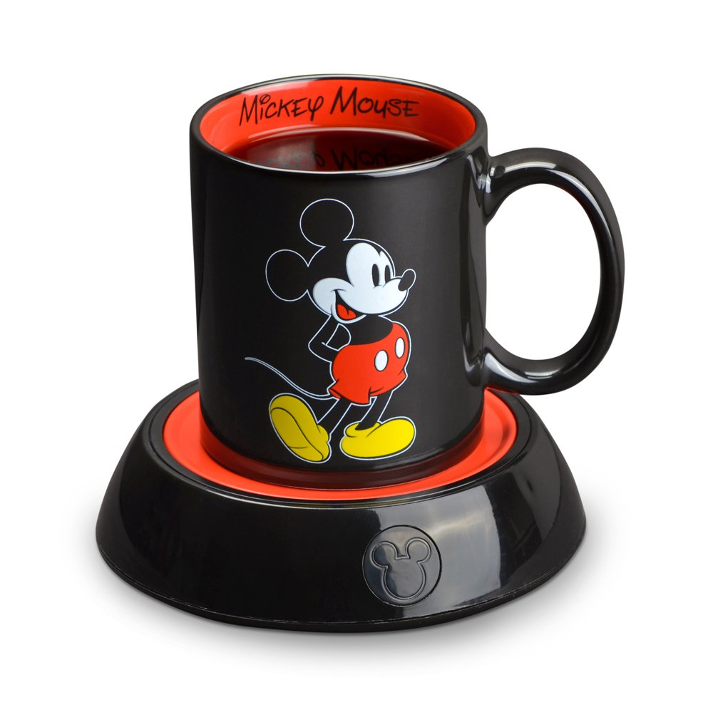 Disney DMG18 Calentador de taza, Mickey Mouse, Negro, 10 onzas (295.73ml), 1